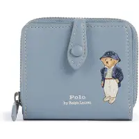 Ralph Lauren for woman. 427P17882001 Compact Polo Bear wallet in blue (OSFA), Casual, Leather