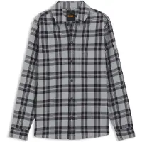 BOSS for man. 50567005 Locky gray shirt (M), Casual, Grey, Cotton, Long sleeve