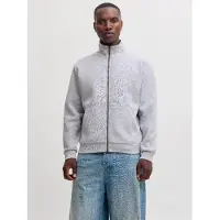 Jack & Jones Jjebradley Sweat Zip Hn Noos - Grey - S