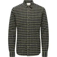 Only & Sons Onsgudmund Ls Checked Shirt Noos - Black - M