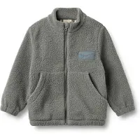 Wheat Fleece Jacket Helge - Grey - 116