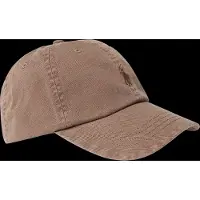Ralph Lauren for man. 710980231502 Dyed garment brown twill cap (OSFA), Casual, Cotton