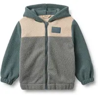 Wheat Fleece Jacket L/S Adrian - Grey - 116