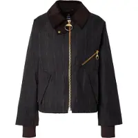Barbour for woman. LWX1567 Arlene Checked Wax green waxed cotton jacket (M), Casual