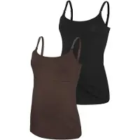 Mamalicious Mlkerrie Strap Jrs Top 2F 2-P Noos - Brown - XS
