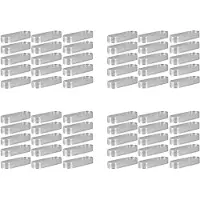 Tlily 60Pcs Oval Tartlet Molds Perforated Tart Molds for Baking Stainless Steel Round Form Ring for Tart Mousse Pies Quiche