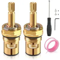 Typecat 2 Sets Faucet Valves Faucet Stem 994053-0070a or 994053-0070a/H Bathroom Kitchen Bathtub Faucet Stem Replacement