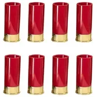 Typecat 8PCS 12 Gauge Shot Glasses Tequila Shot Glass Suitable for Bar Home Wine Lovers.