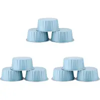 Typecat 300Pcs 5Oz 125Ml Disposable Cake Baking Cups Muffin Liners Cups with Lids Aluminum Foil Cupcake Baking Cups-