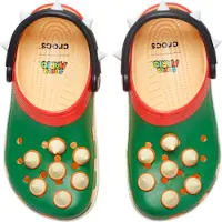 Crocs Puukengät & -jalkineet 'Bowser IAM' kameli / vihreä / punainen