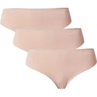 Calvin Klein Thong 3Pk - Beige - XL