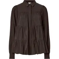 Y.A.S Yaspala Ls Shirt S. Noos - Brown - L