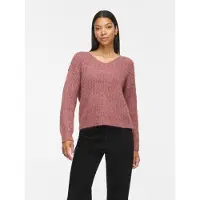 Vila Lampe Knit V-aukkoinen Neulepaita