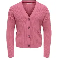 Kids Only Kogmandy Ls Short Boxy Cardigan Knt Noos - Pink - 134-140