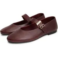Tommy Hilfiger Nauhaballerina viininpunainen