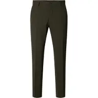 Selected Slhslim-Liam Mini Hounds Trs Flex Noos - Khaki green - 52