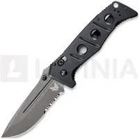 Benchmade Adamas CruWear Grey Cerakote kääntöveitsi, musta, combo terä