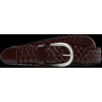Selected Slmlouis Braided Leather Belt - Brown - 100