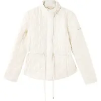 Michael Kors for woman. MT520IB3SB Off-white belted padded jacket (XS), Casual, Recycled Polister