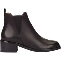 Wonders for woman. D-2102_5511_5792 Crepe Leather Ankle Boots 02 Black (40), 3 to 5 cm, None, Casual