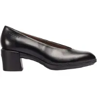 Wonders for woman. H-6701_2525_5792 Reghost 01 Black Leather Shoes (38), 3 to 5 cm, None, Casual, Classic