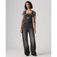 Levi's for woman. 000UG-0006 Baggy Black Overalls (L), Casual, Cotton, Denim