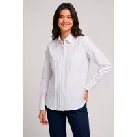 Barbour for woman. LSH1771 Adalyn white shirt (XS), Casual, Cotton, Long sleeve