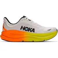Hoka One One Bondi 9 White Orange AW26 shoes, Size EU 44