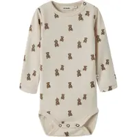 Lil´ Atelier Nbnnilo Nun Wo/Mo Ls Slim Body Lil Noos - Cream - 62