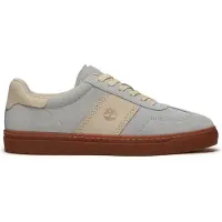 Timberland for man. TB0A43GGEWG1 Grey Lisbon Street leather trainers (39 W), Flat, Laces, Casual