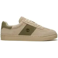 Timberland for man. TB0A43GGEUP1 Beige Lisbon Street leather trainers (38 W), Flat, Laces, Casual