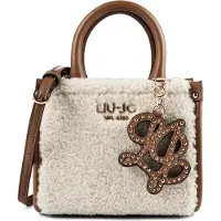 Liu Jo for woman. AF6102-E1163 Beige plush mini bag (OSFA), Casual, Polyester