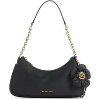 Michael Kors for woman. 32T6AY5C2C Medium Nolita Pochette bag in black nylon with chain (OSFA), Casual, Recycled nylon