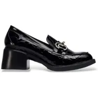 Wonders for woman. G-6151_5521_5792 Black Chuck Leather Loafers (39), 5 to 8 cm, None, Casual, Classic, Patent Leather