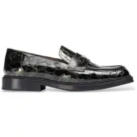 Wonders for woman. B-9143_5521_11764 Ned Green Leather Loafers (39), Flat, None, Casual, Classic, Patent Leather