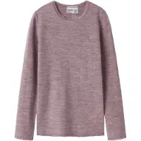 Name It Kids Nkfwang Wool Needle Ls Top Solid - Pink - 134-140
