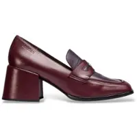 Wonders for woman. H-6402_1960_11722 Leather Loafers Victoria 02 Burgundy (38), 5 to 8 cm, None, Casual, Maroon, Classic