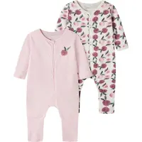 Name it Nbfnightsuit 2P Zip Ff Peaches Noos - Pink - 50