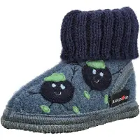 Haflinger Tossu - Hüttenschuh Blaubeere - Taubenblau - - 26 - Tossut