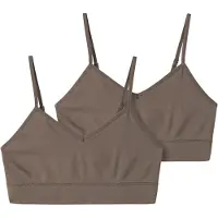 Name it Nlfbetty Seamless Bralette 2P - Brown - 146-152