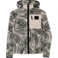 Didriksons Joule Kids' Printed Full-Zip - Beige - 122