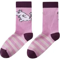 Reima Moomin Randig Villasukat, Grey Pink, 34-37