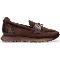 Hispanitas for woman. HI265166 Oregon brown leather sneakers (39), Flat, None, Casual