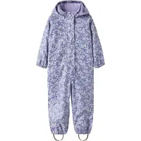 Name it Nmfdry10 Rain Suit Fleece Aop Fo - Purple - 104