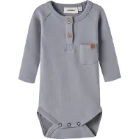 Lil´ Atelier Nbmluno Ls Slim Body Lil - Grey - 68