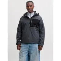 Jack & jones Välikausitakki 'JJLUPO' tummanharmaa / musta