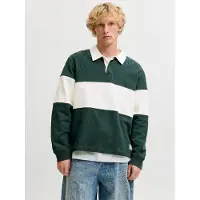 Jack & Jones Collegepaita 'JORFREDERIKSBERG' vihreä / valkoinen