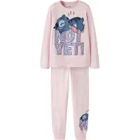 Name it Nkfanda Stitch Ls Nightset Noos Wdi - Pink - 110-116