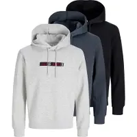 Jack & Jones Collegepaita 'JJMUNK' marine / punainen / musta / meleerattu valkoinen