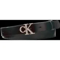 Calvin Klein Round Ck 2Color Buckle Smooth 25 - Black - 75 x 75